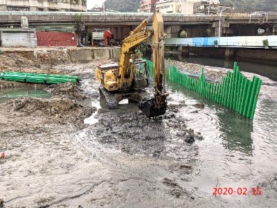 旭川河水質改善現地處理工程進度